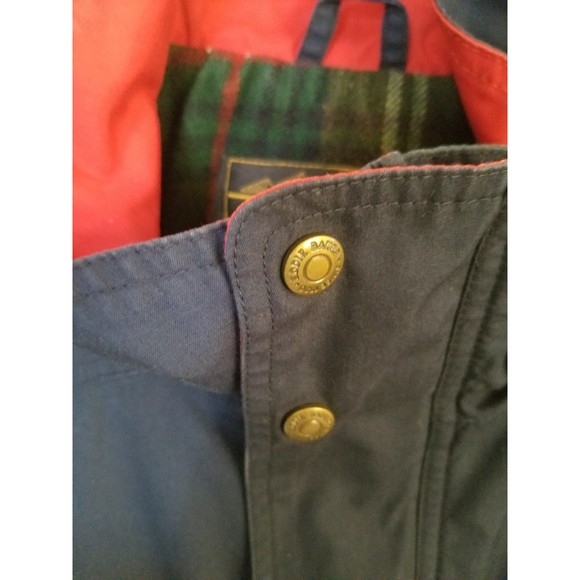 Vintage Eddie Bauer Wool Lined mountain parka jacket L Full Zip Snap Button Coat - Picture 7 of 8